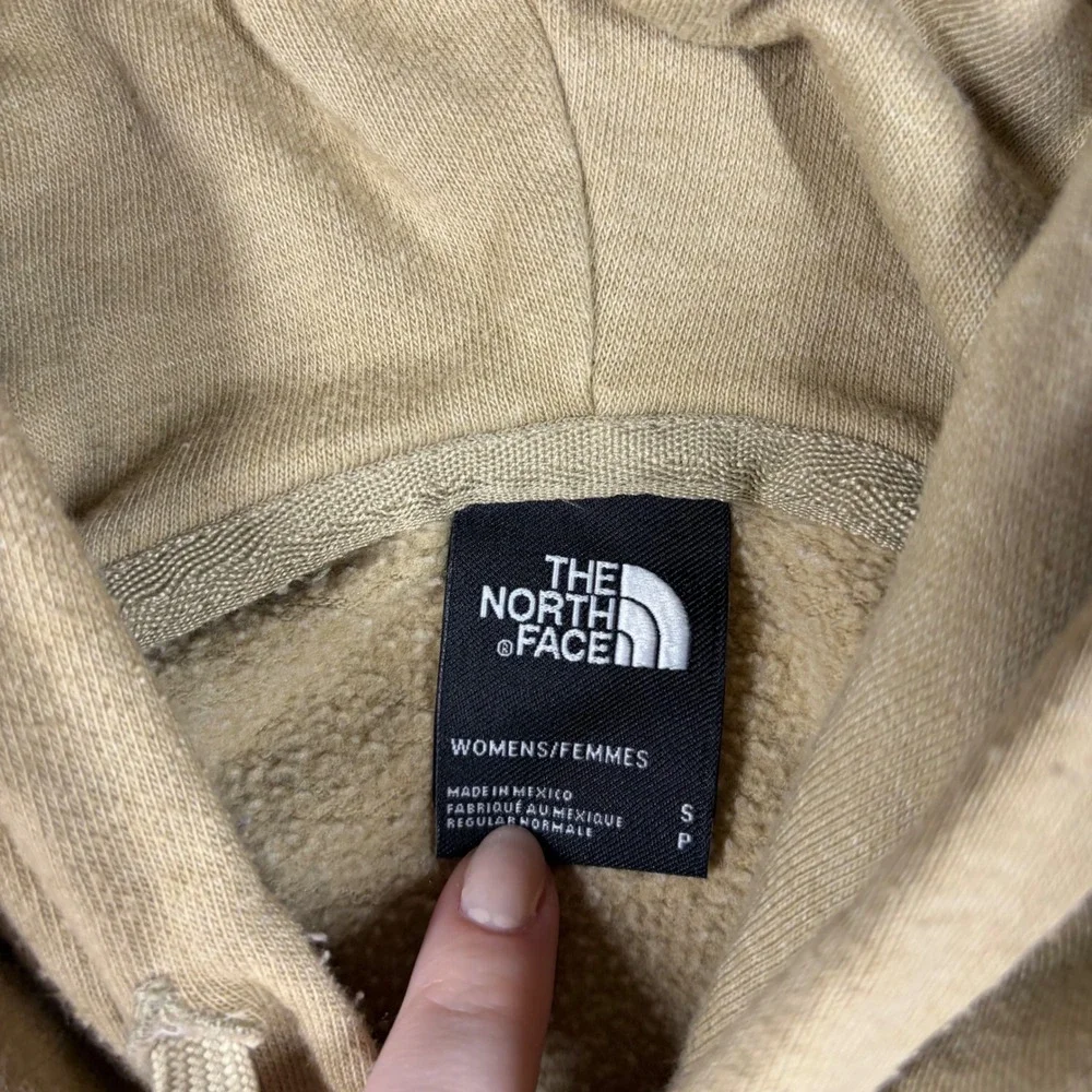 The North Face Hoodie Mens S Tan Half Dome Logo Pullover Sweatshirt‎ Beige S